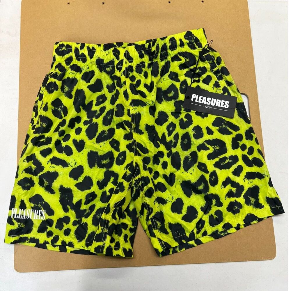 NWT Unworn Pleasures Leopard Running Shorts